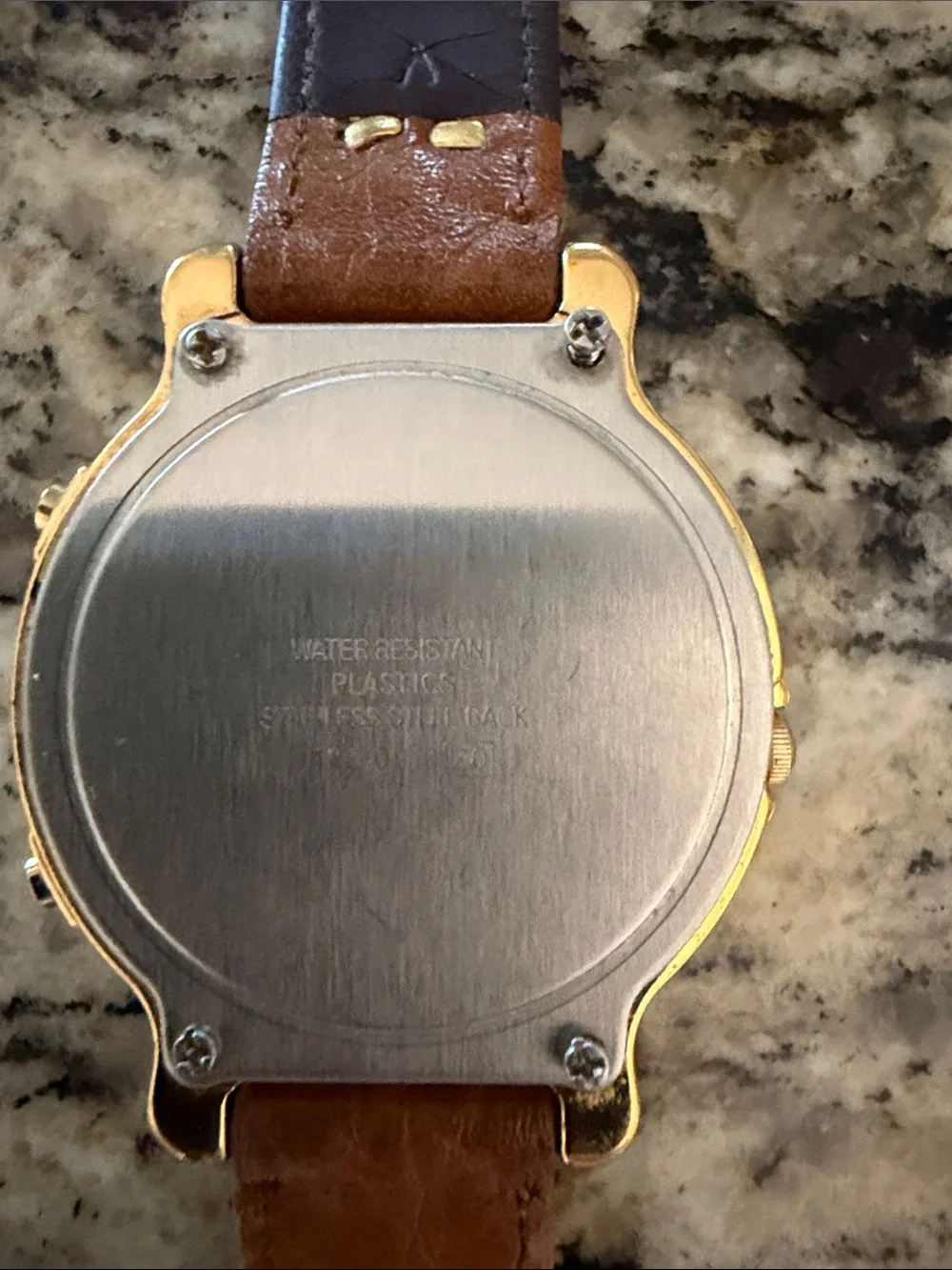 Women's Brown Leather Mickey Mouse Dial Watch